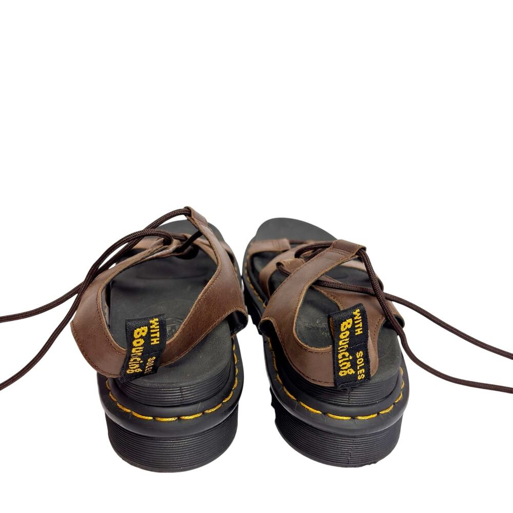 Dr. Marten’s Nartilla Flatform Brown Black Sandals Size US 10 - Picture 2 of 5